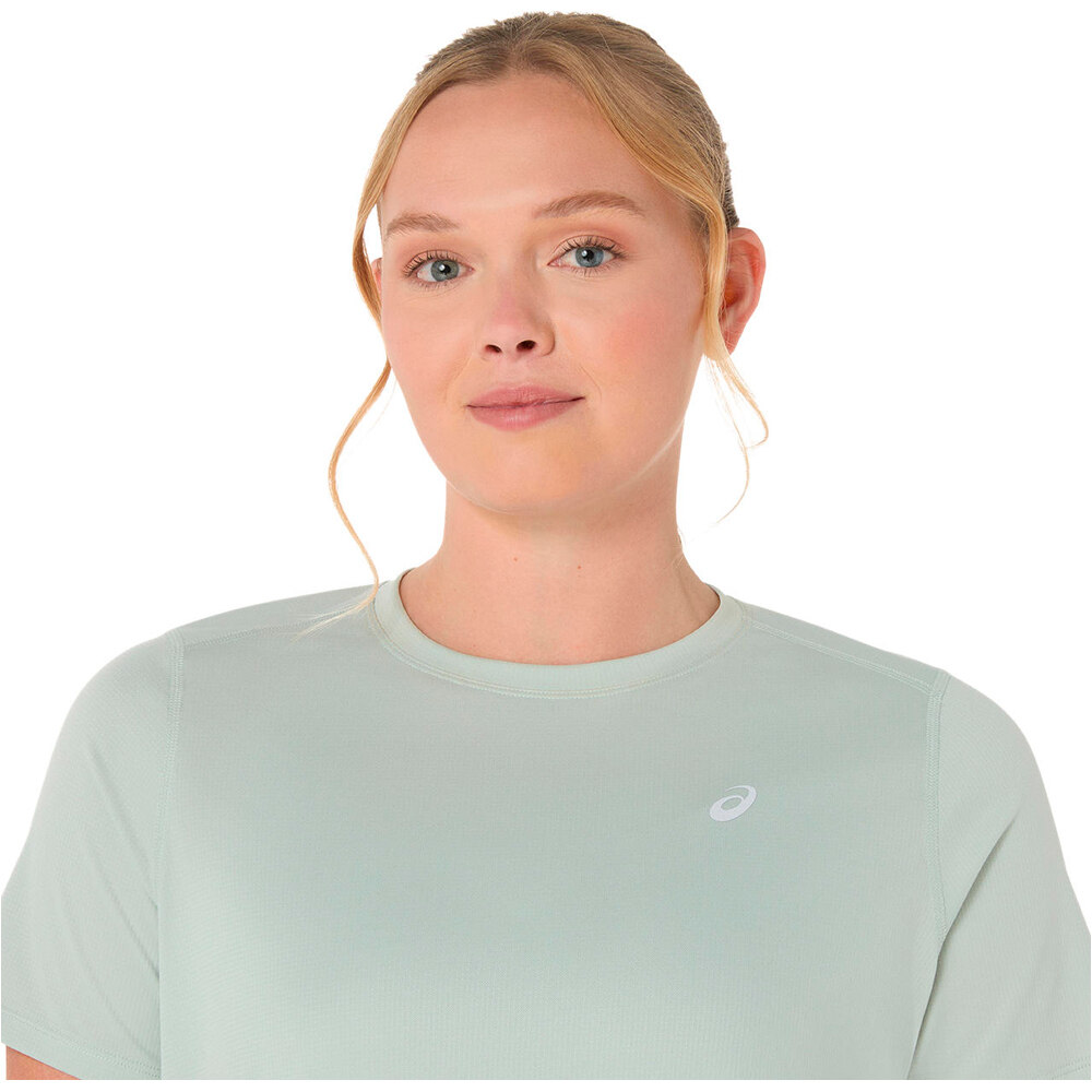 Asics camiseta entrenamiento manga corta mujer CORE VERDE 03