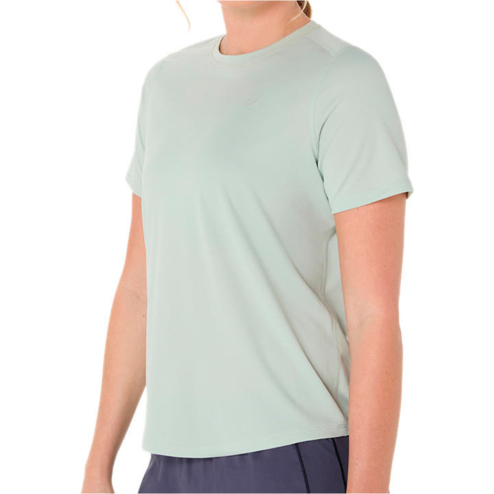 Asics camiseta entrenamiento manga corta mujer CORE VERDE vista detalle