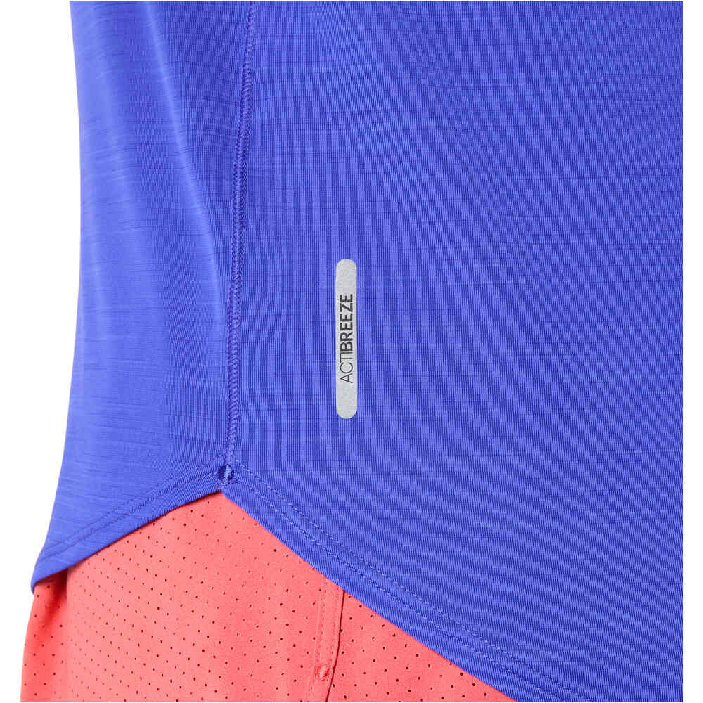 Asics camiseta entrenamiento manga corta mujer ROAD AZUL 04