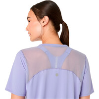 Asics camiseta entrenamiento manga corta mujer ROAD FADE MORADO 05