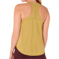 Asics camiseta entrenamiento manga corta mujer ROAD MARRON vista trasera
