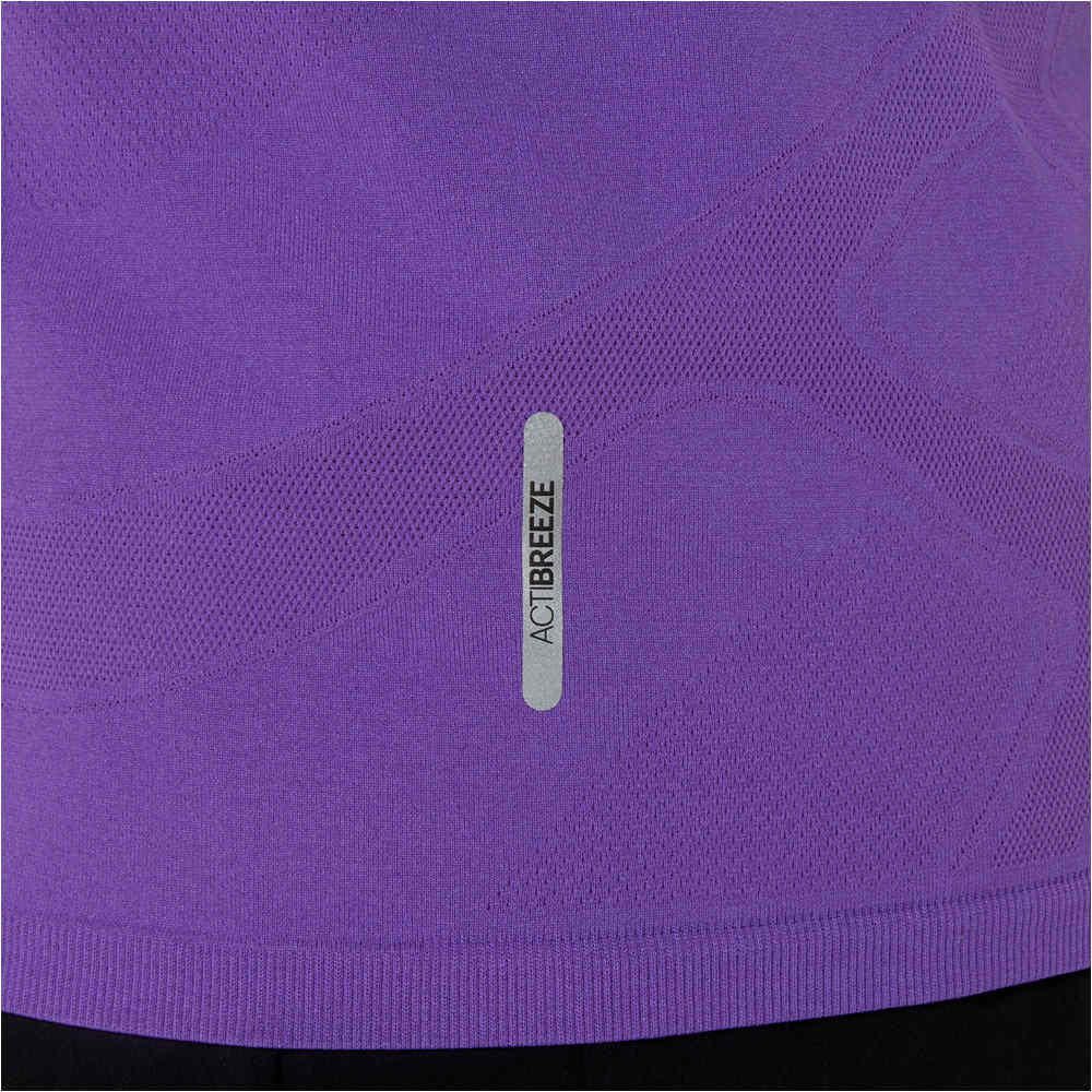 Asics camiseta entrenamiento manga corta mujer ROAD SEAMLESS AZUL 04