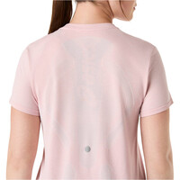 Asics camiseta entrenamiento manga corta mujer ROAD SEAMLESS ROSA 04