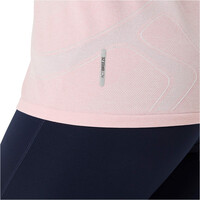 Asics camiseta entrenamiento manga corta mujer ROAD SEAMLESS ROSA 05