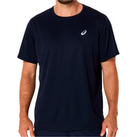 Asics camiseta técnica manga corta hombre CORE NEGRO vista frontal
