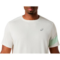 Asics camiseta técnica manga corta hombre ICON VERDE 03