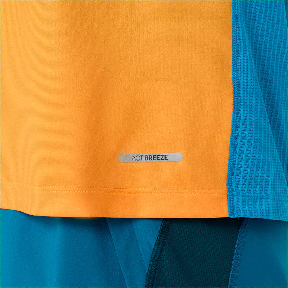 Asics camiseta técnica manga corta hombre ROAD FADE VERDE 04