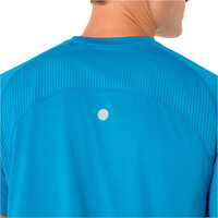 Asics camiseta técnica manga corta hombre ROAD FADE VERDE 05
