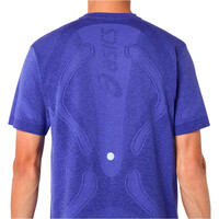 Asics camiseta técnica manga corta hombre ROAD SEAMLESS AZUL 04
