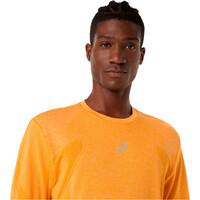 Asics camiseta técnica manga larga hombre ROAD NARANJA 03