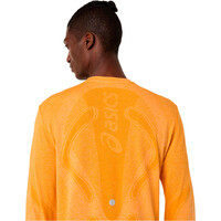 Asics camiseta técnica manga larga hombre ROAD NARANJA 04
