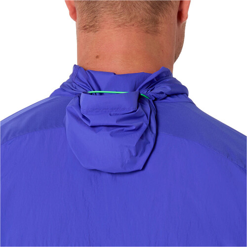 Asics CHAQUETA RUNNING HOMBRE ROAD PACKABLE AZUL