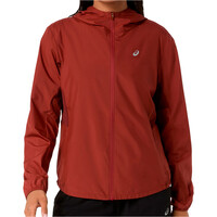 Asics CHAQUETA RUNNING MUJER ASICS CORE JACKET ROJO vista frontal