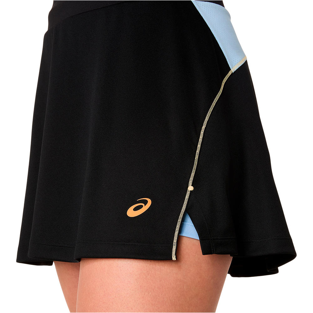 Asics falda tenis PADEL COURT NEGRO 03