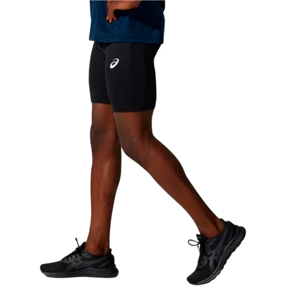 Asics malla corta running hombre CORE SPRINTER NEGRO vista detalle