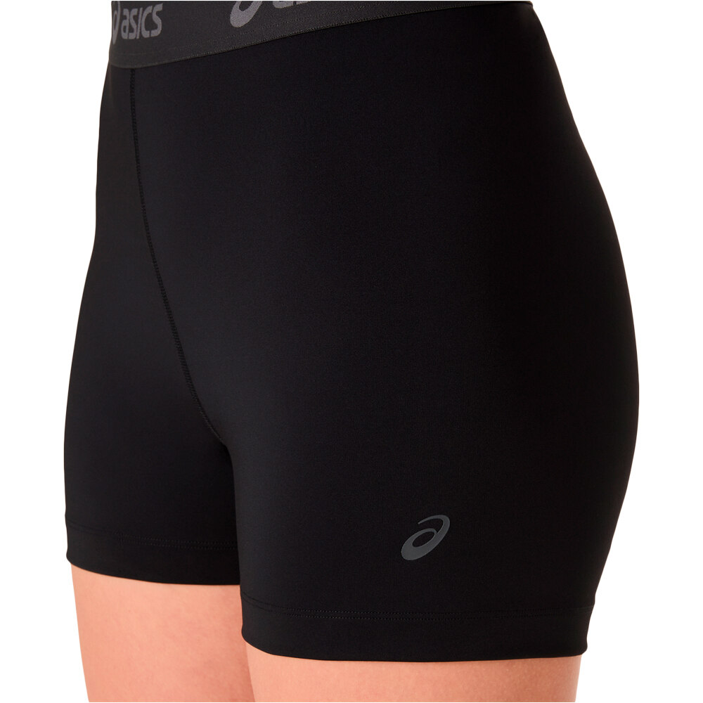 Asics malla corta running mujer ESSENTIAL LOGO NEGRO 03