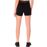 Asics malla corta running mujer ESSENTIAL LOGO NEGRO vista trasera