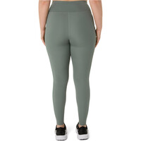 Asics malla larga running mujer CORE TIGHT VERDE vista trasera