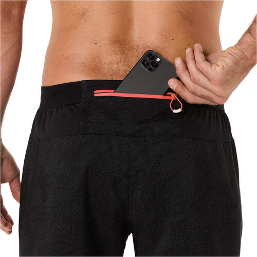 Asics pantalón running hombre FUJITRAIL ALL OVER PRINT NEGRO