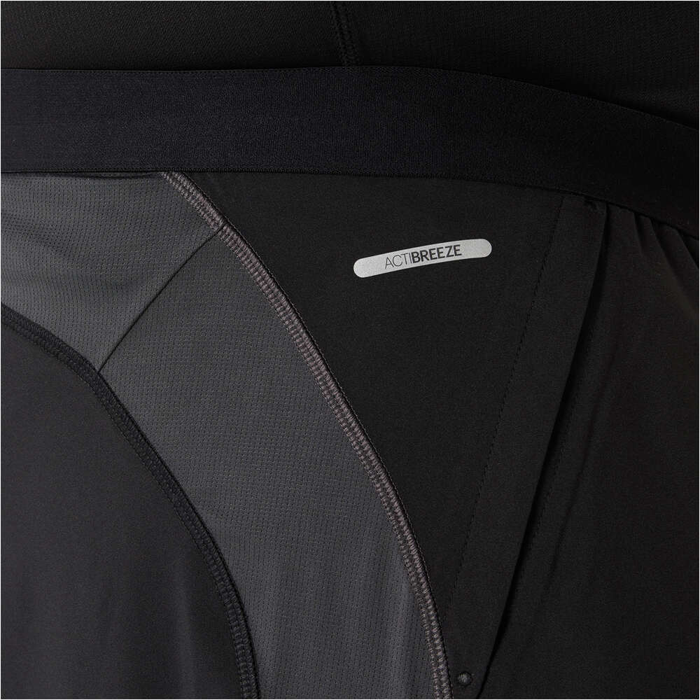 Asics pantaloneta técnica hombre ROAD 2-N-1 NEGRO 05