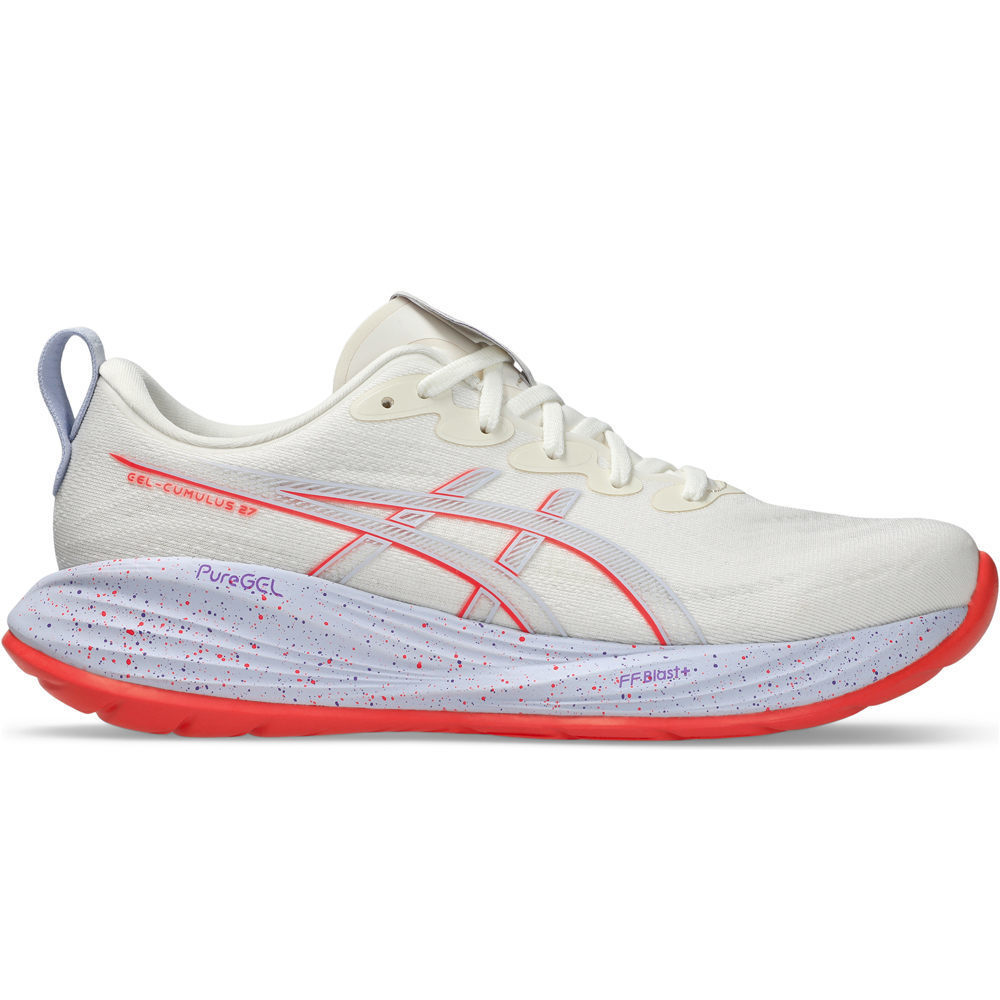 Asics zapatilla running hombre GEL-CUMULUS 27 TOKYO BLANCO lateral exterior
