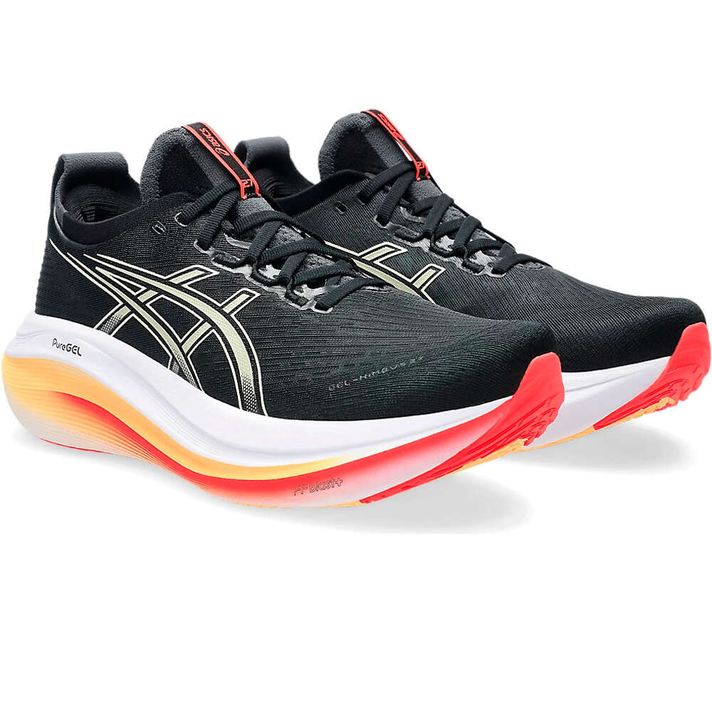 Asics zapatilla running hombre GEL-NIMBUS 27 NEGRO lateral interior
