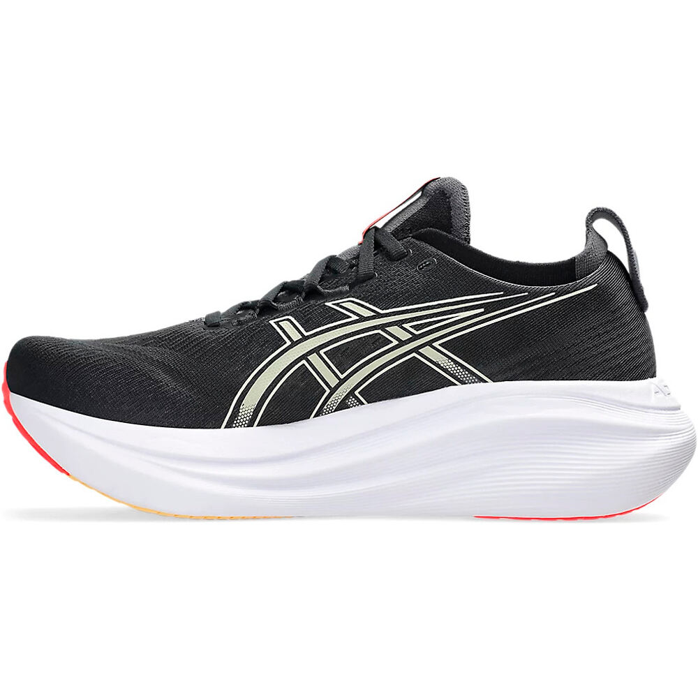 Asics zapatilla running hombre GEL-NIMBUS 27 NEGRO puntera