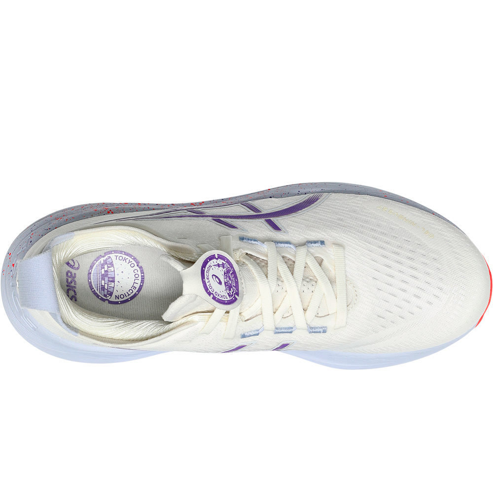 Asics zapatilla running hombre GEL-NIMBUS 27 TOKYO BLANCO 05