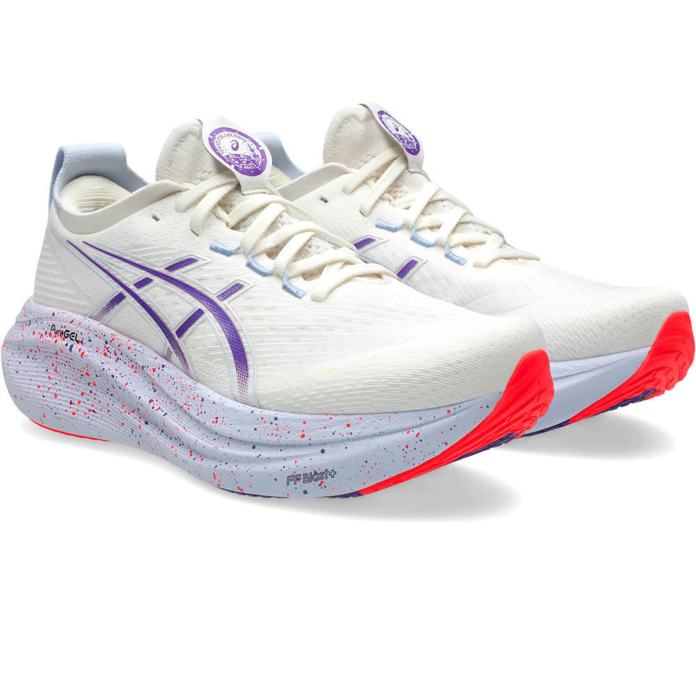 Asics zapatilla running hombre GEL-NIMBUS 27 TOKYO BLANCO lateral interior