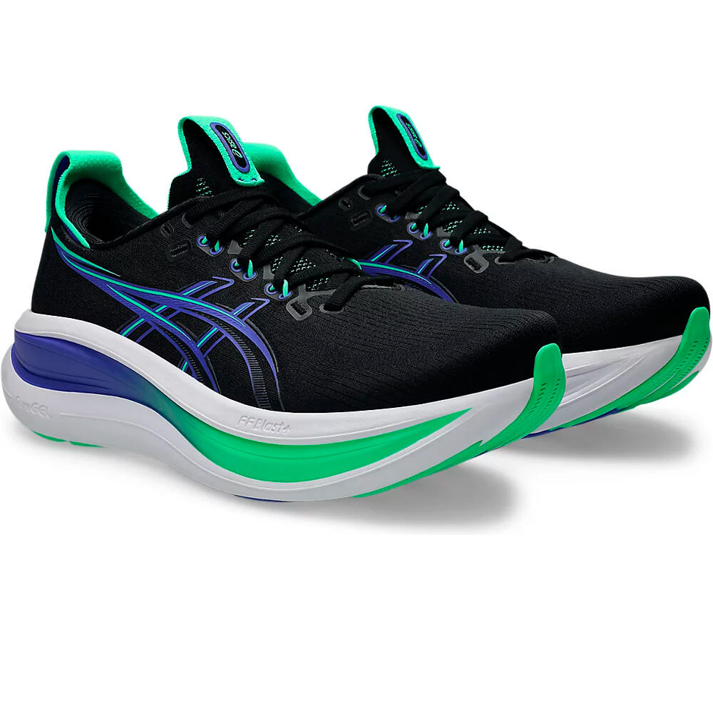 Asics zapatilla running hombre GEL-NIMBUS 28 NEGRO lateral interior