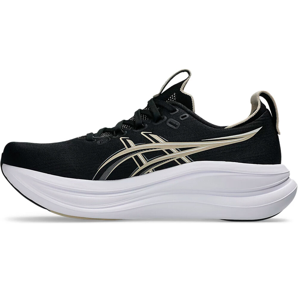 Asics zapatilla running hombre GEL-NIMBUS 28 NEGRO puntera