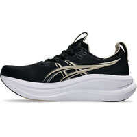 Asics zapatilla running hombre GEL-NIMBUS 28 NEGRO puntera