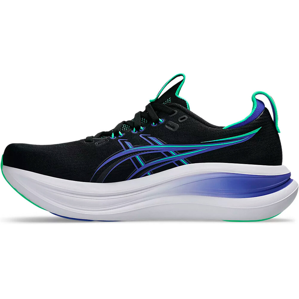 Asics zapatilla running hombre GEL-NIMBUS 28 NEGRO puntera