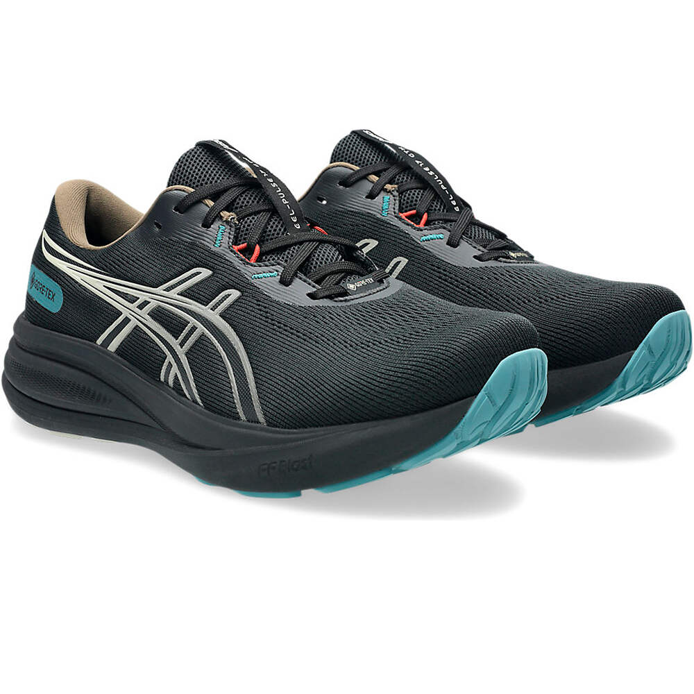 Asics zapatilla running hombre GEL-PULSE 17 GORE-TEX NEGRO lateral interior