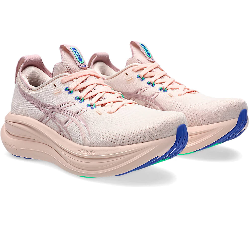 Asics zapatilla running mujer GEL-NIMBUS 28 ROSA lateral interior