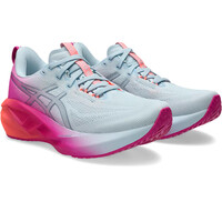 Asics zapatilla running mujer NOVABLAST 5 GRIS lateral interior