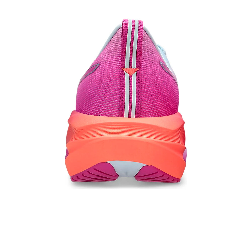 Asics zapatilla running mujer NOVABLAST 5 GRIS vista trasera