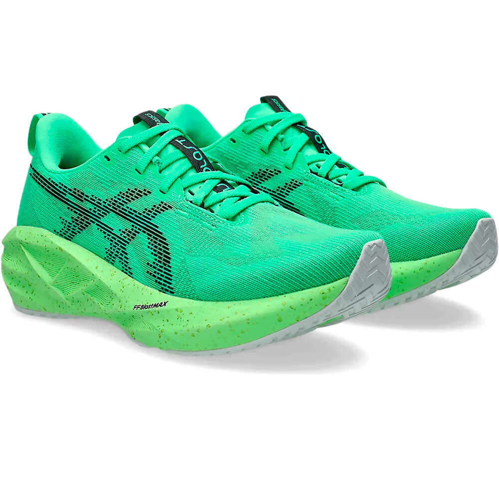Asics zapatilla running mujer NOVABLAST 5 VERDE lateral interior