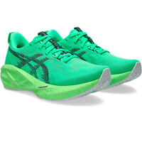 Asics zapatilla running mujer NOVABLAST 5 VERDE lateral interior