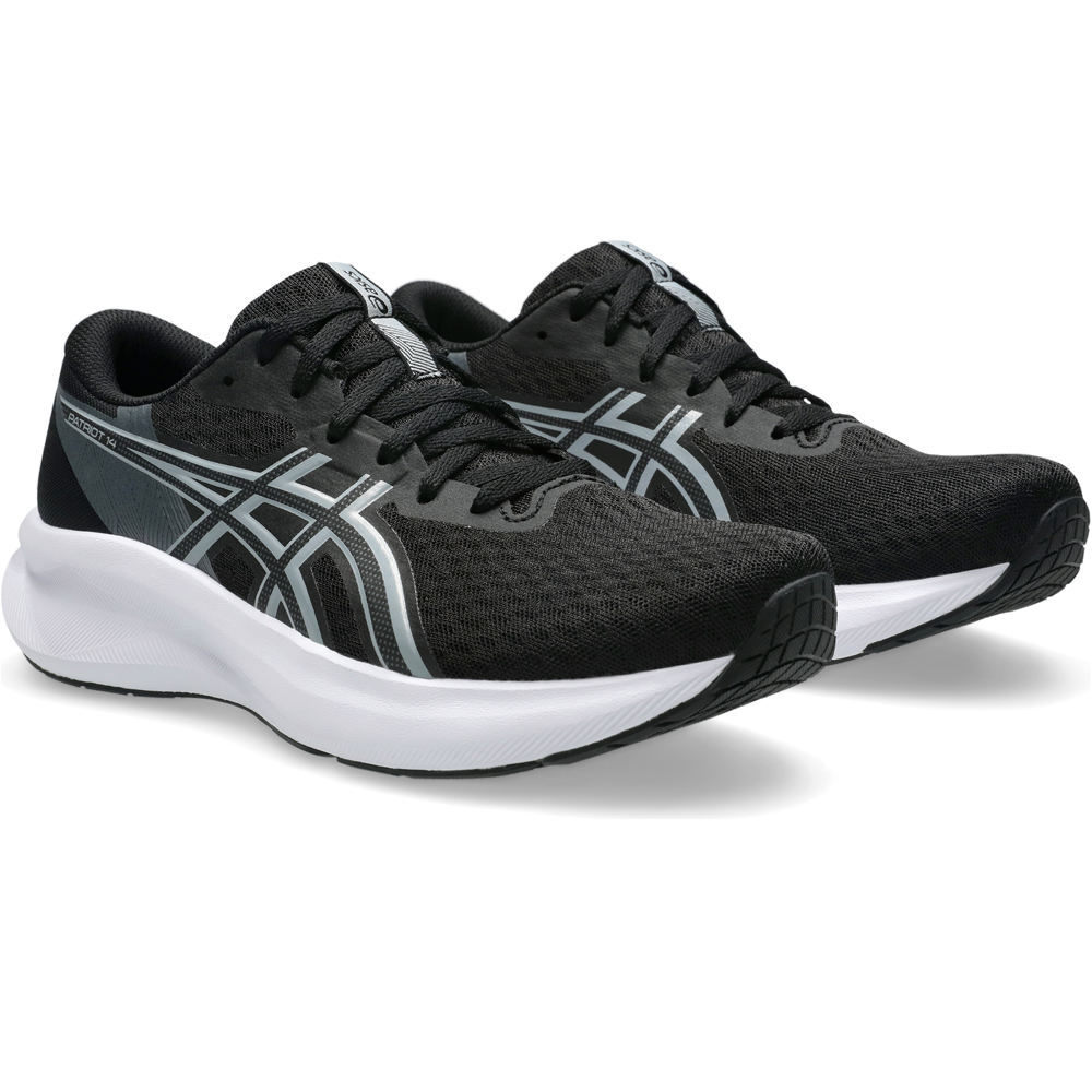 Asics zapatilla running mujer PATRIOT 14 NEGRO lateral interior