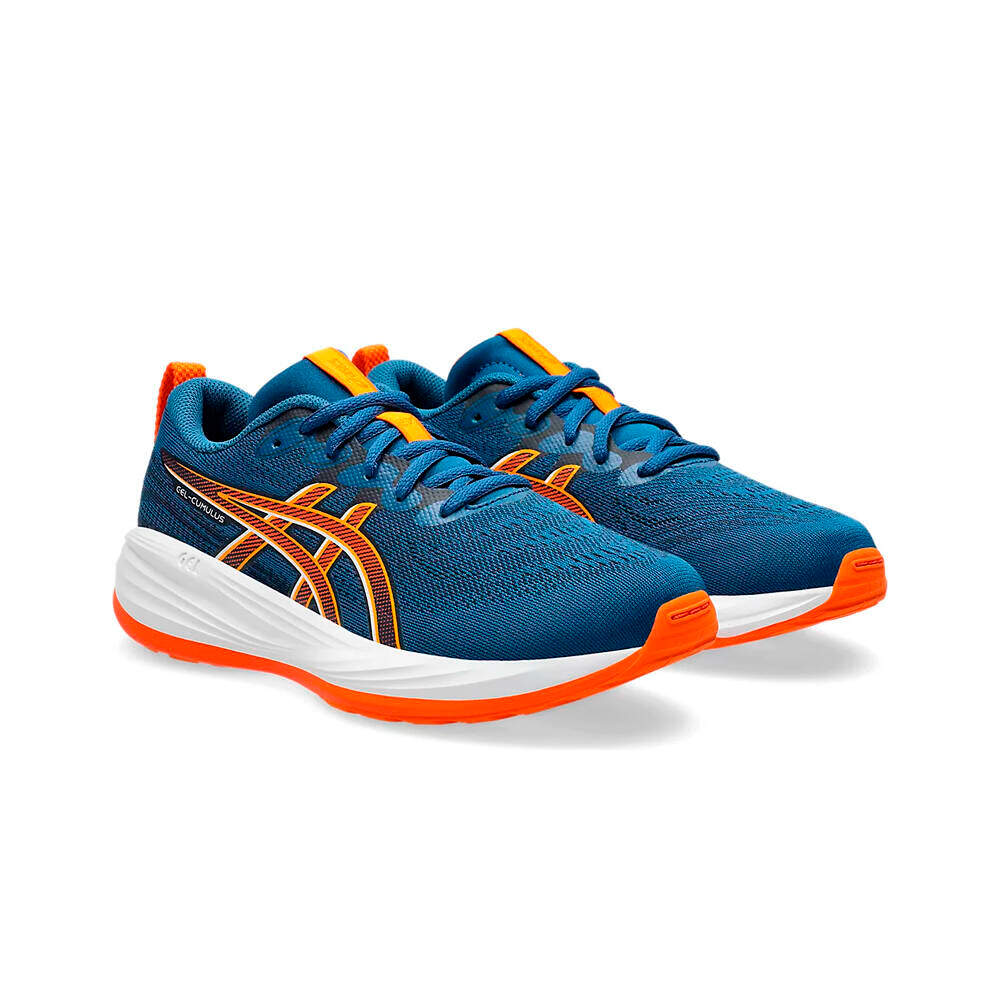 Asics zapatilla running niño GEL-CUMULUS 27 MORADO vista trasera