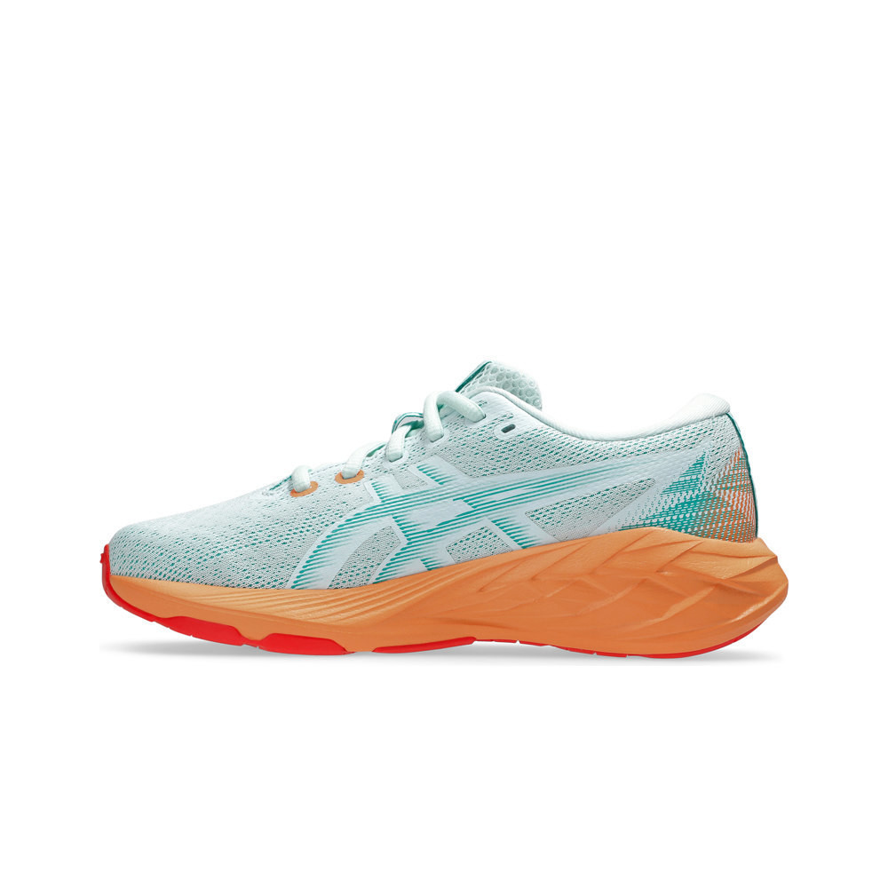Asics zapatilla running niño NOVABLAST 5 AZUL vista trasera