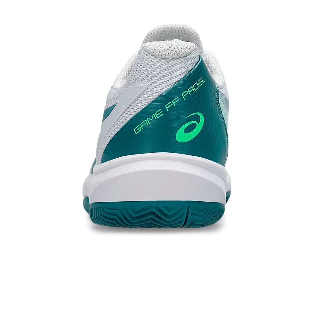 Asics Zapatillas Padel Hombre GAME FF PADEL BLANCO vista trasera