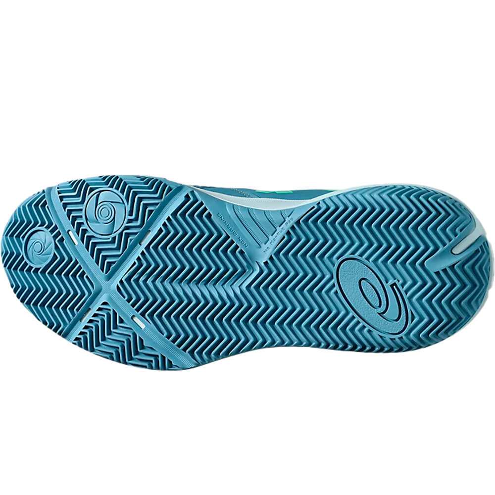 Asics Zapatillas Padel Hombre GEL-CHALLENGER 15 PADEL VERDE vista superior