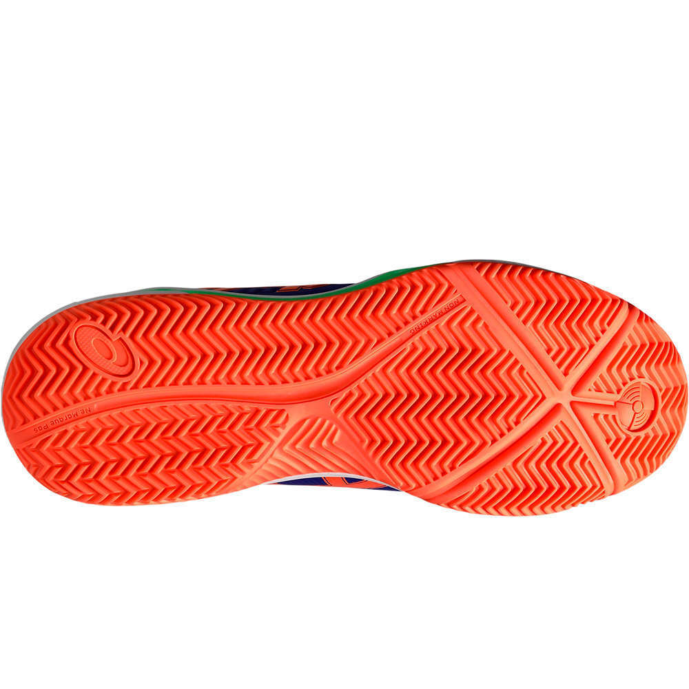 Asics Zapatillas Padel Hombre GEL DEDICATE 8 PADEL AZUL vista superior