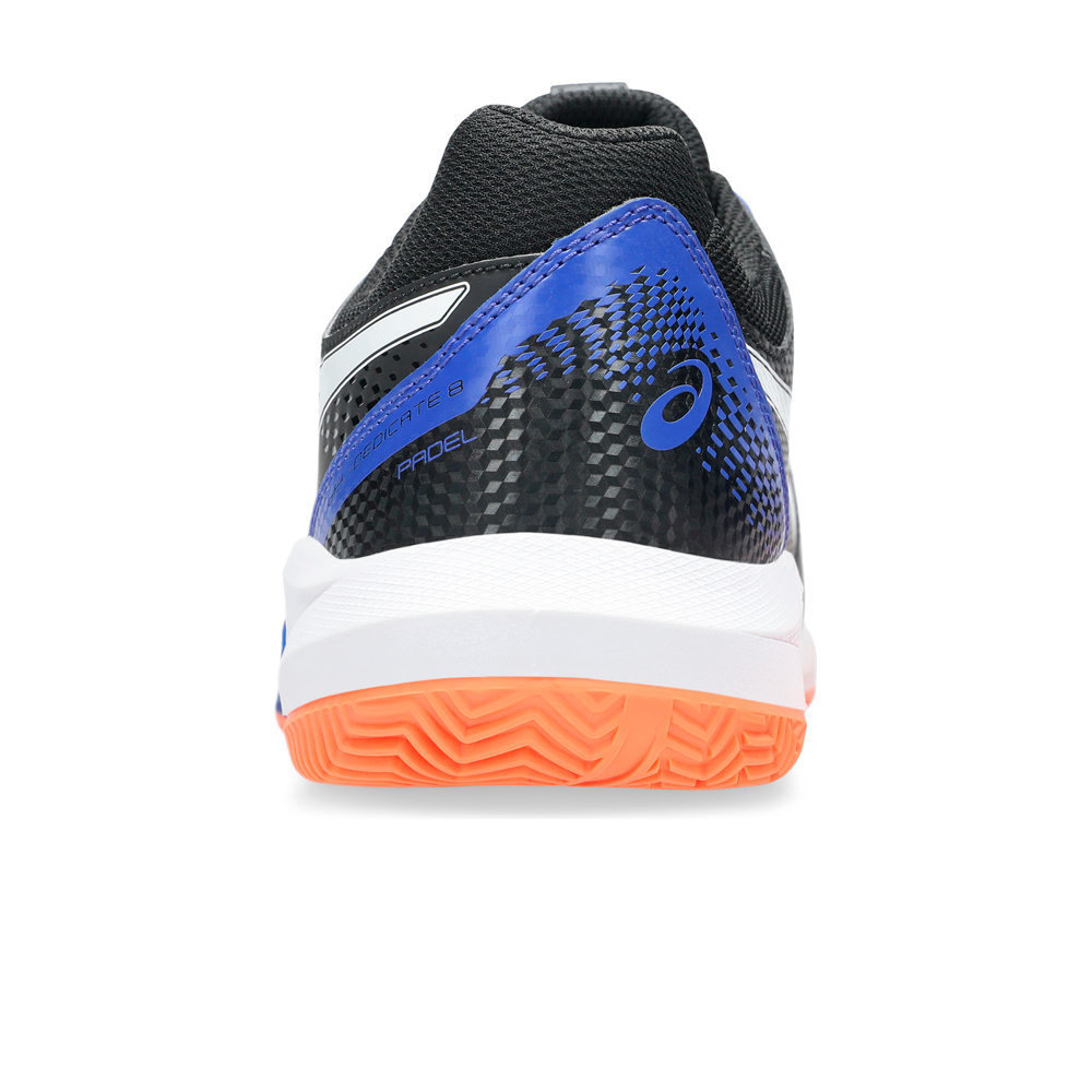 Asics Zapatillas Padel Hombre GEL DEDICATE 8 PADEL NEGRO vista trasera