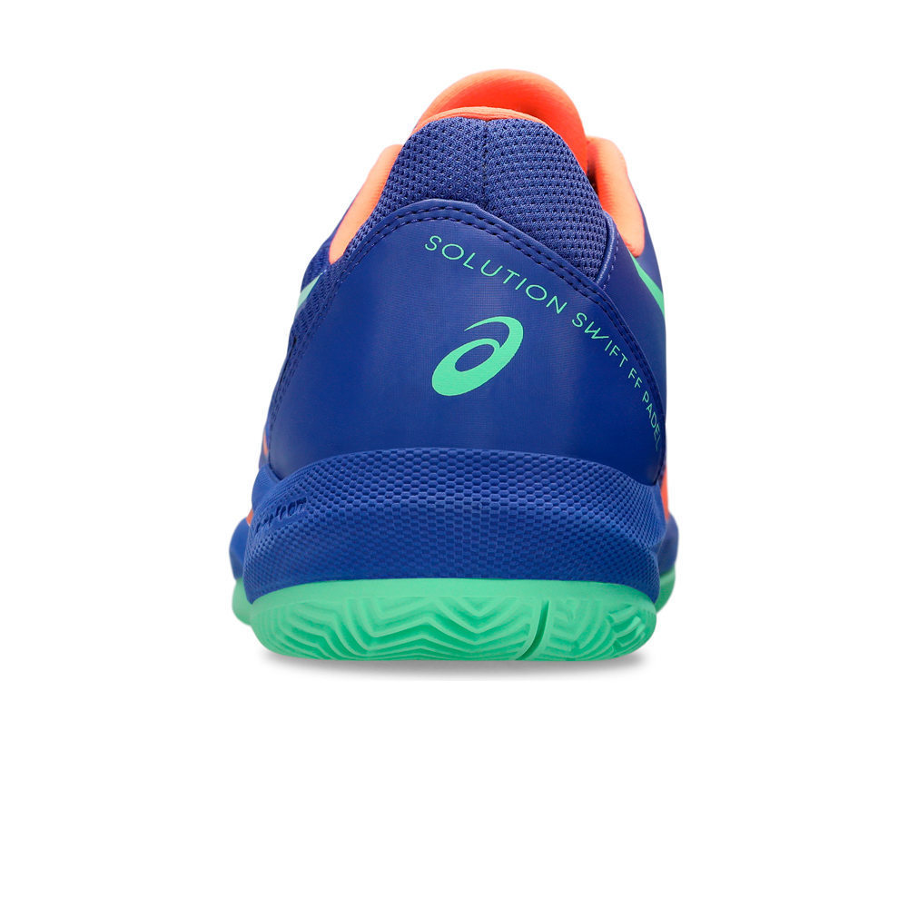 Asics Zapatillas Padel Hombre SOLUTION SWIFT FF 2 PADEL AZUL vista trasera