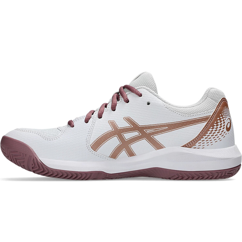 Asics Zapatillas Padel Mujer GEL DEDICATE 8 PADEL MARRON puntera