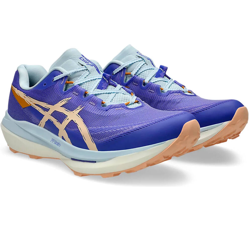 Asics zapatillas trail hombre FUJISPEED 4 AZUL lateral interior