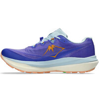 Asics zapatillas trail hombre FUJISPEED 4 AZUL puntera